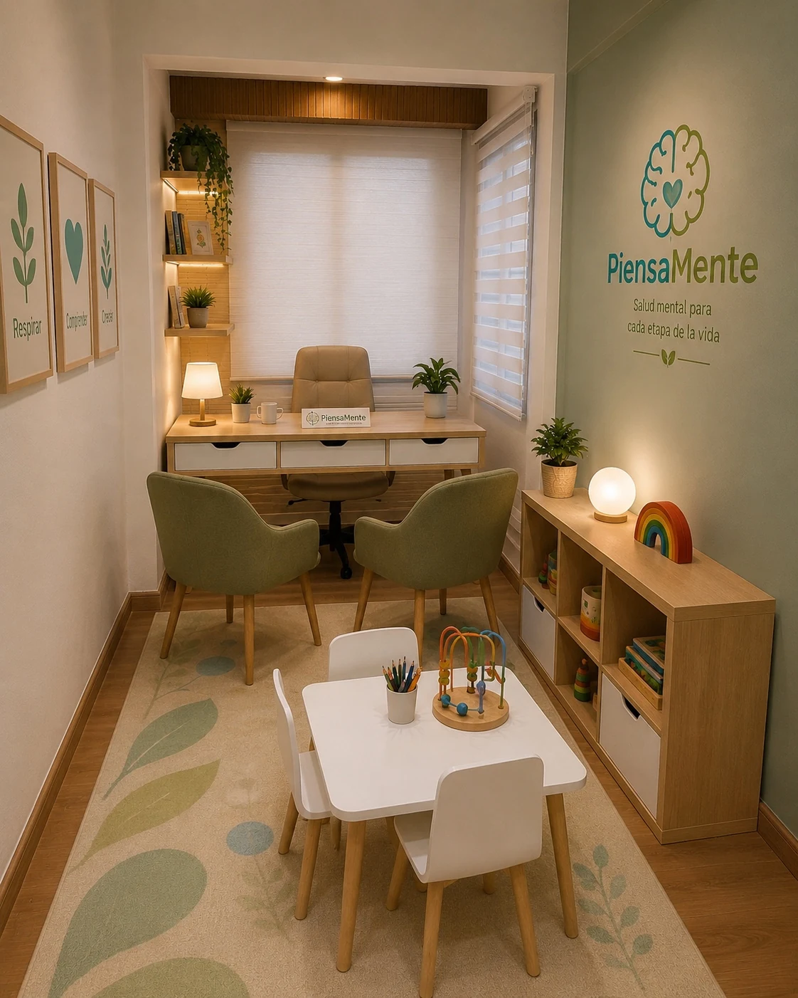 Consulta psicológica PiensaMente en Chacabuco 427, Concepción, con espacio infantil y ambiente cálido